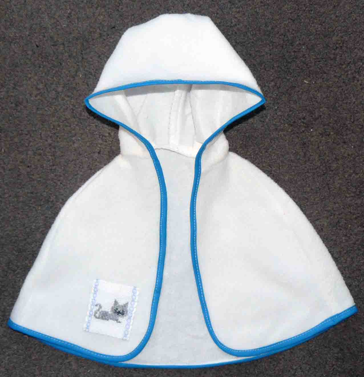 badcape met capuchon