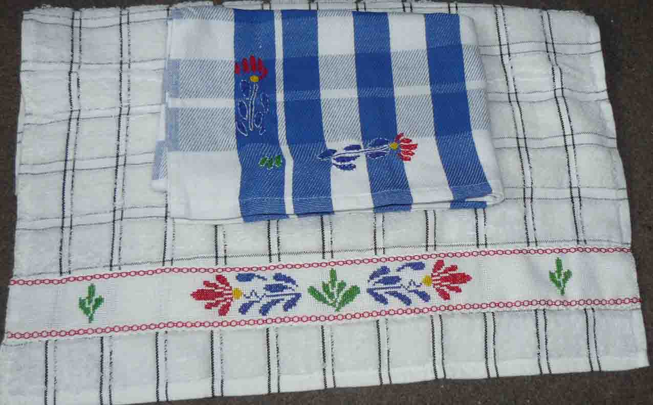 keukenset boerenbont blauw